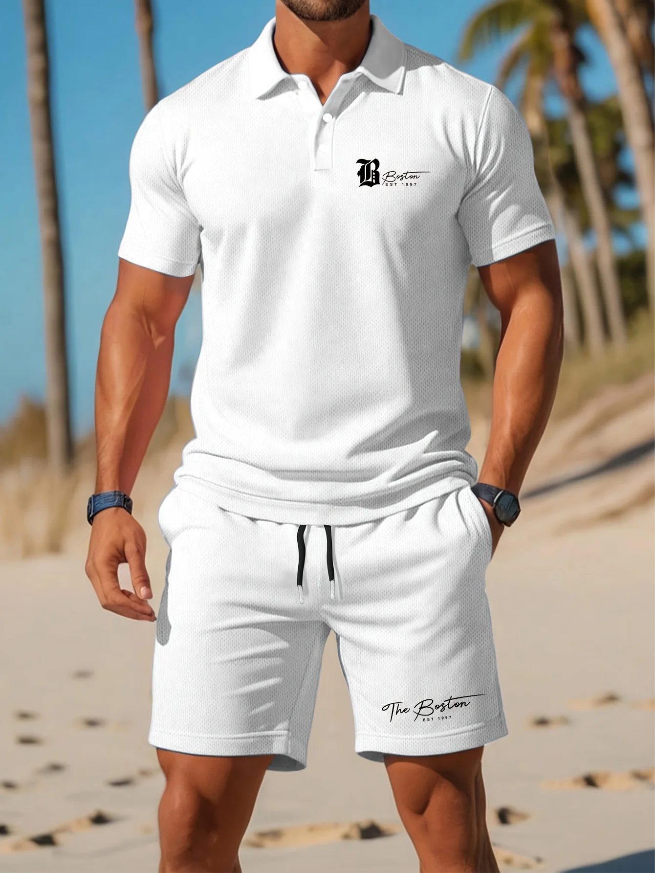 Men'S Fashion Polo - Летний новый мужской комплект поло: повседневный