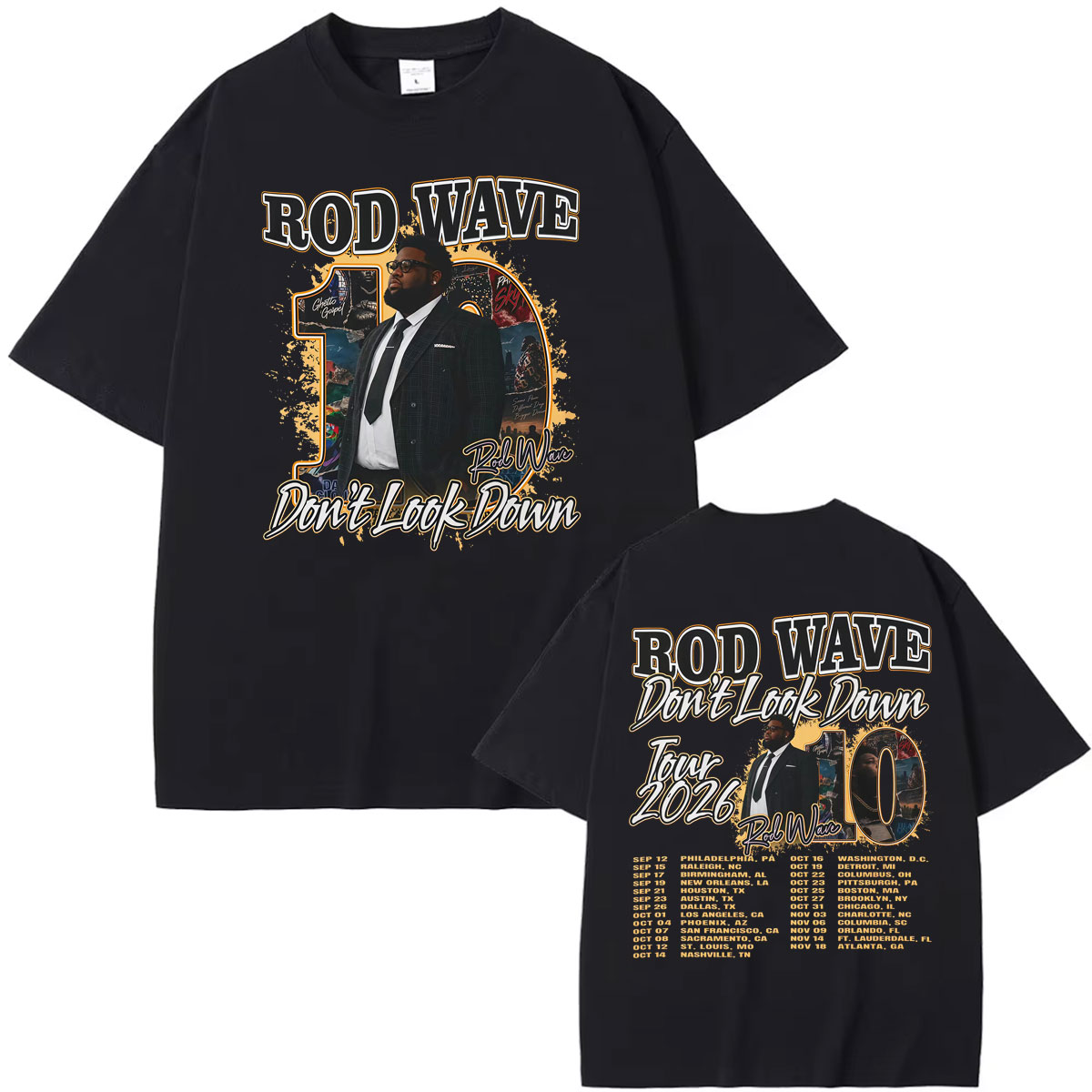 Men'S Fashion Looks 2026 - Футболка с принтом «Rapper Rod Wave