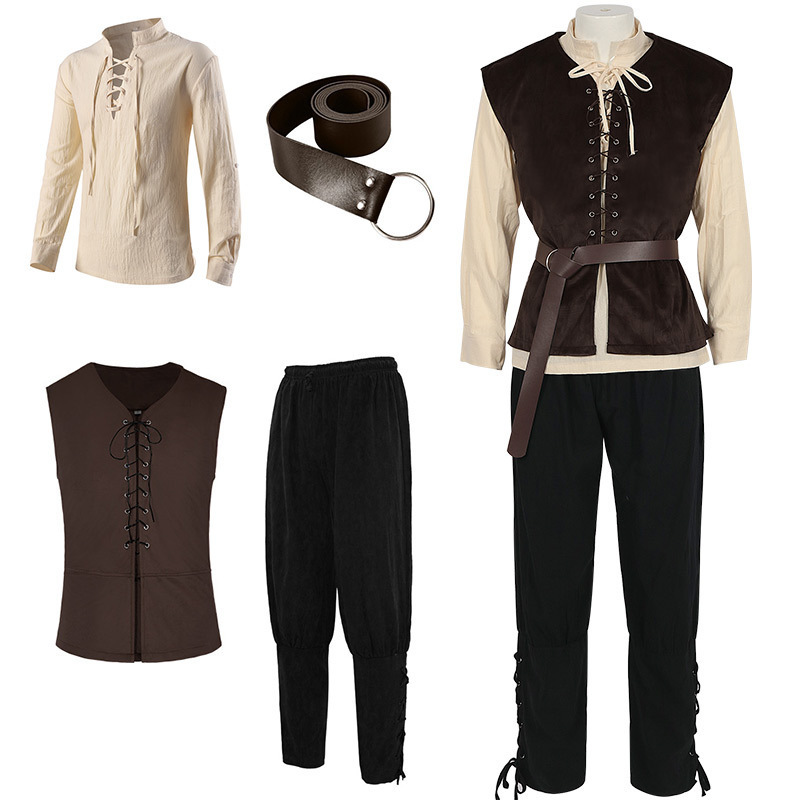 Mens Fashion Vest - Комплект из 4 предметов: мужской костюм