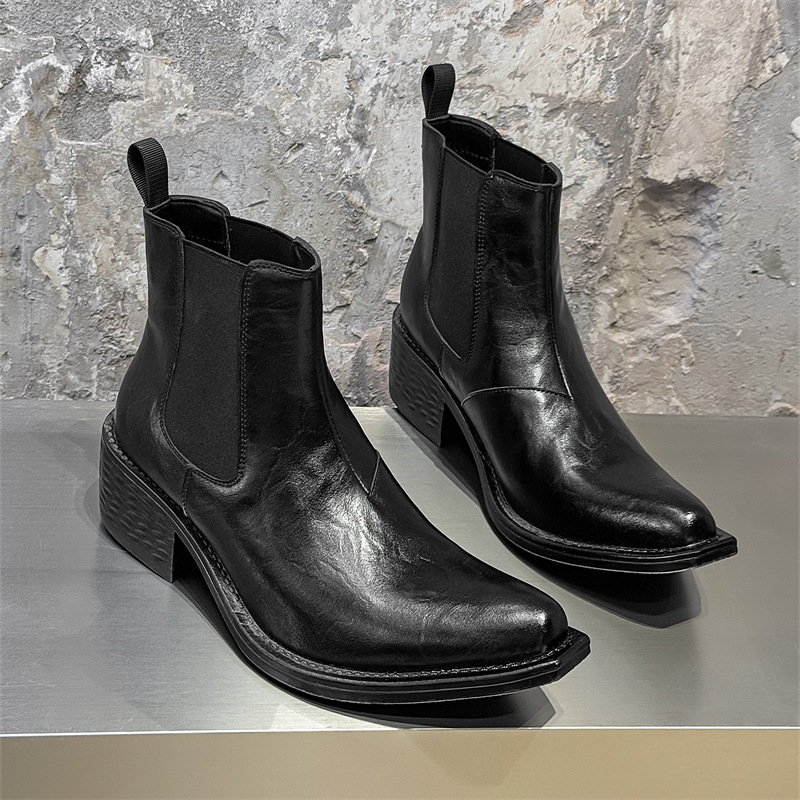 Chelsea Boots Men - Большие размеры, мужские модные высокие ботинки