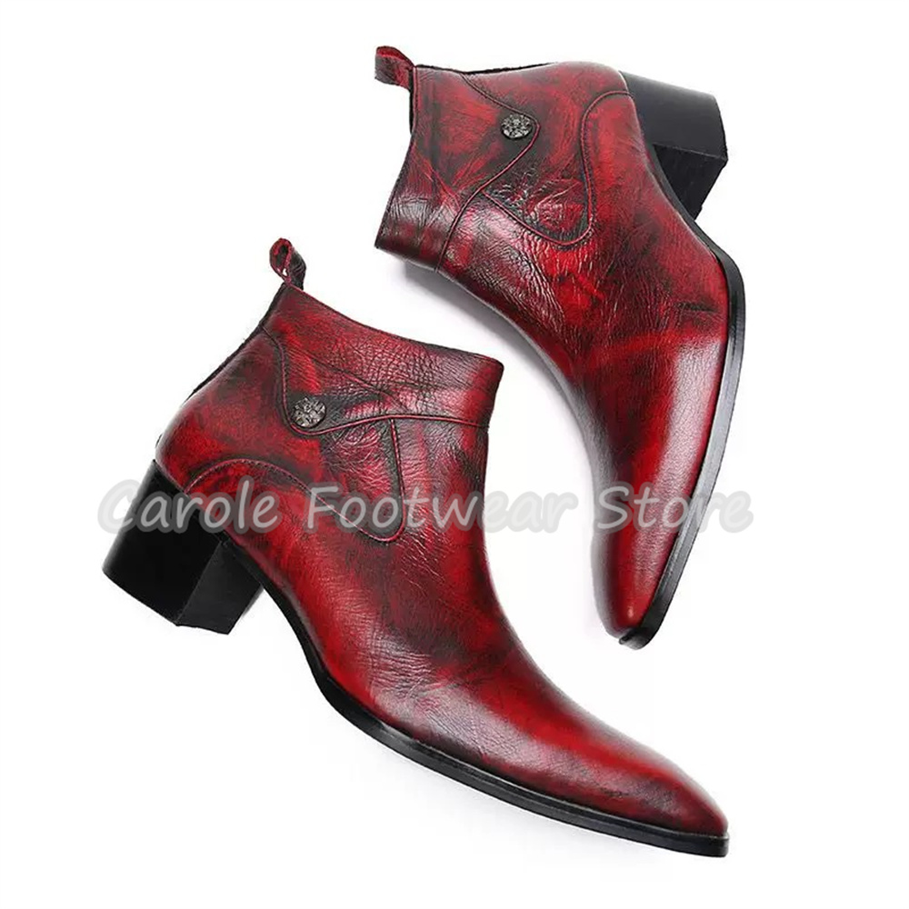 Chelsea Boots Men - Винтажные мужские ботинки челси из натуральной