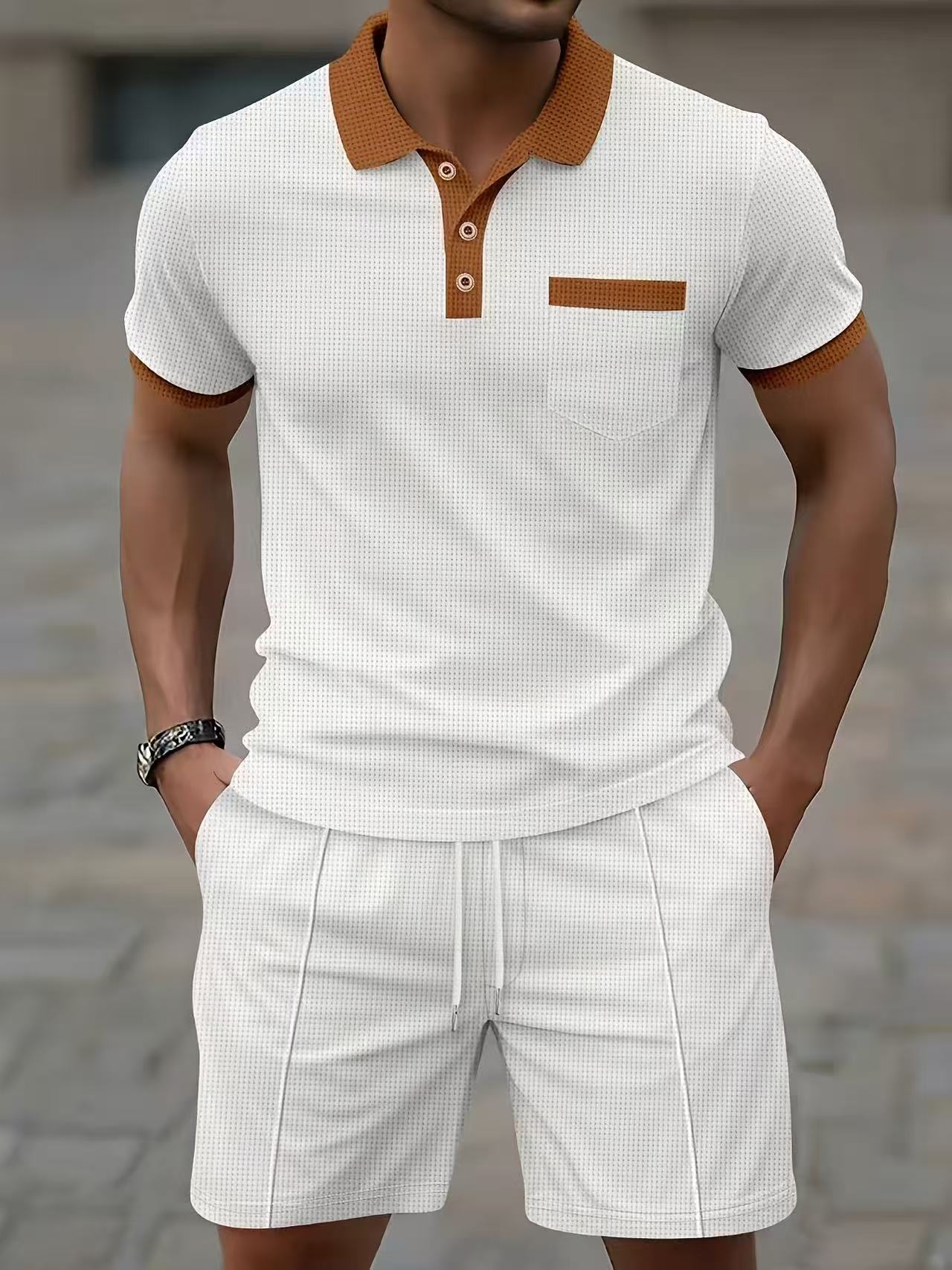 Men'S Fashion Polo - Бестселлер: мужской летний комплект из футболки-поло