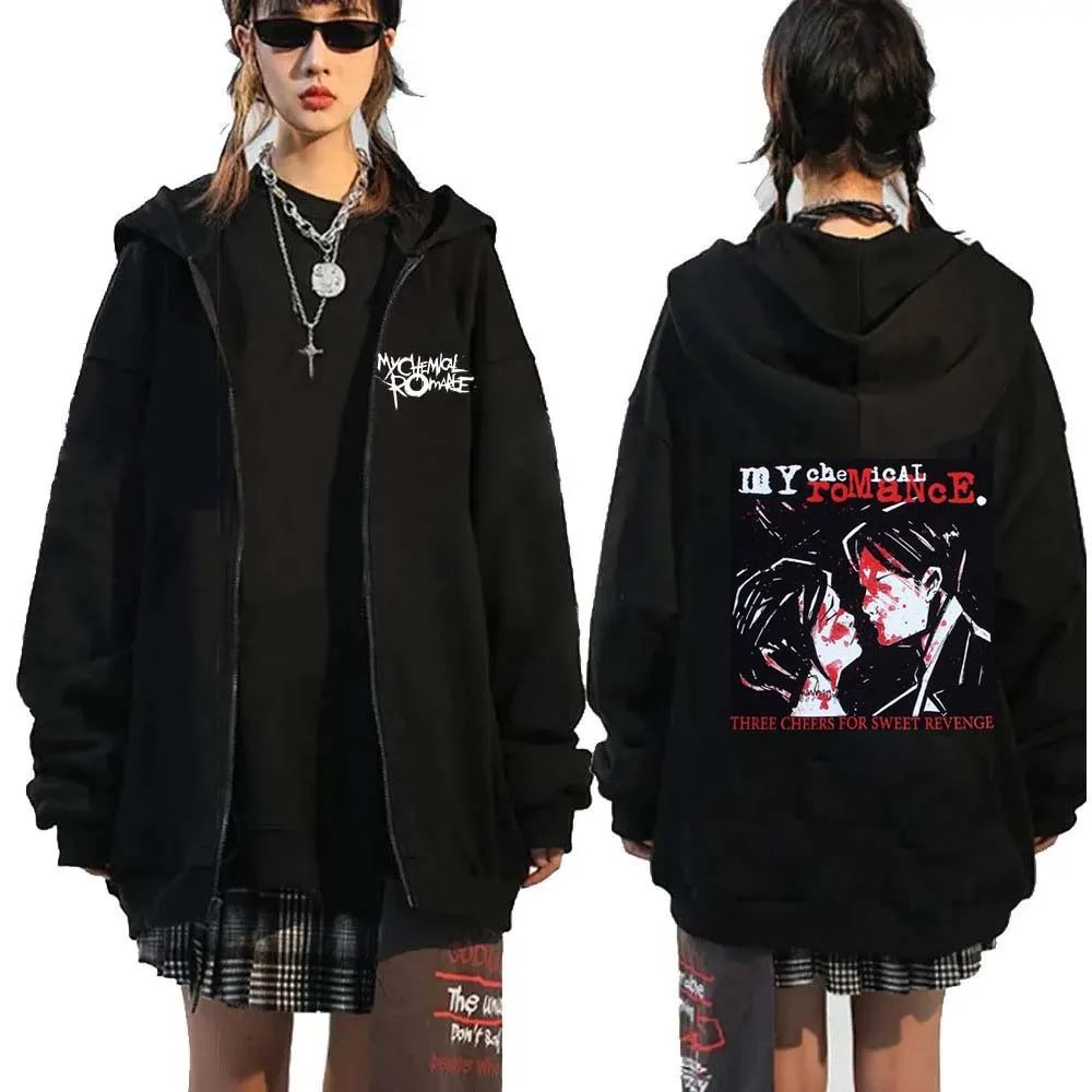 Mens Fashion Zip Up Hoodies - Рок-группа My Chemical Romance Mcr Dead