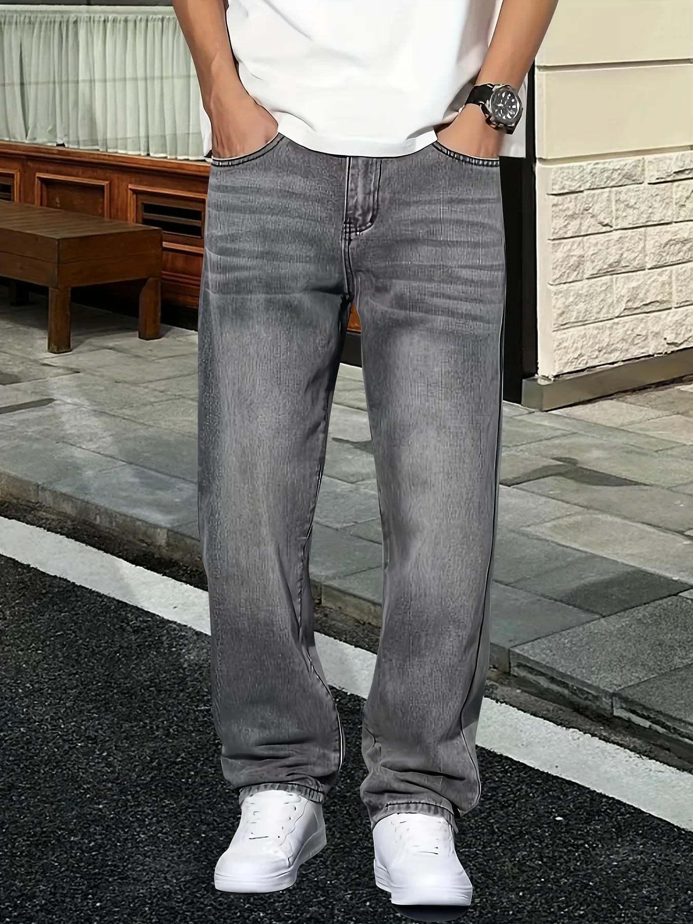 Мужские модные серые джинсы дл – обзор и цена Men'S Fashion Grey Jeans