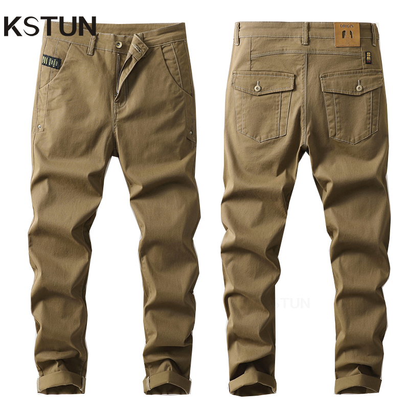 KSTUN Мужские повседневные брю – обзор и цена Men'S Fashion Khaki Pants