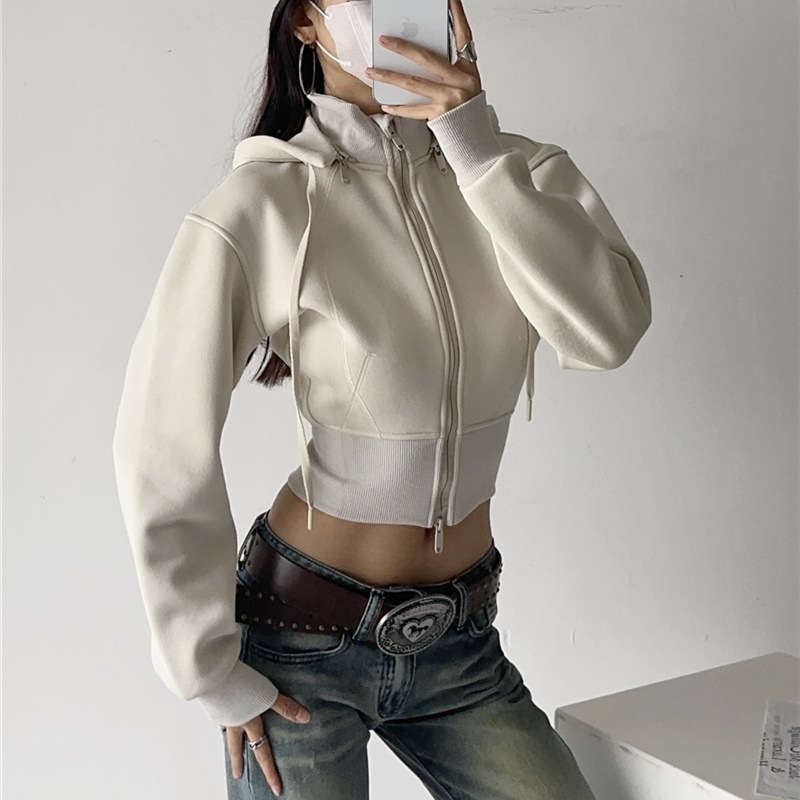 Женские укороченные худи-свитш – обзор и цена Mens Fashion Zip Up Hoodies