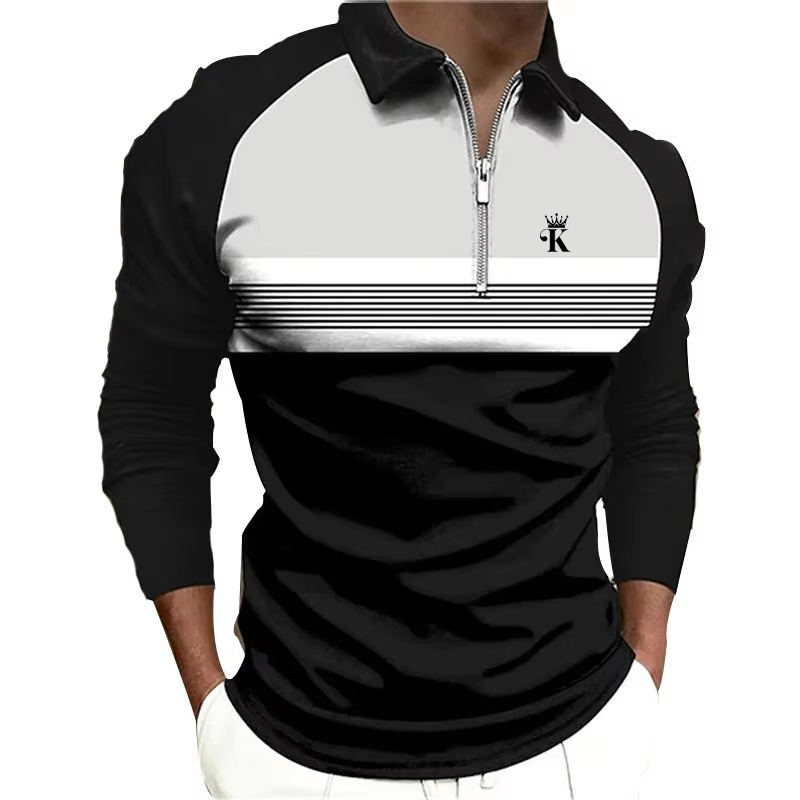 Мужская рубашка-поло на молнии – обзор и цена Mens Fashion Quarter Zip