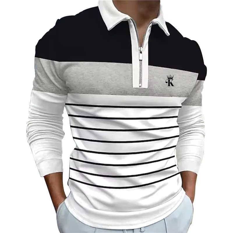 Мужская рубашка-поло на молнии – обзор и цена Mens Fashion Quarter Zip