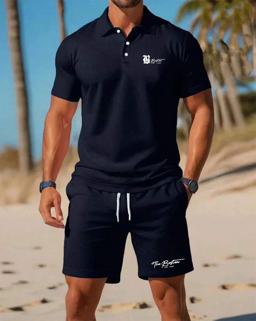 Летний новый мужской комплект  – обзор и цена Men'S Fashion Polo
