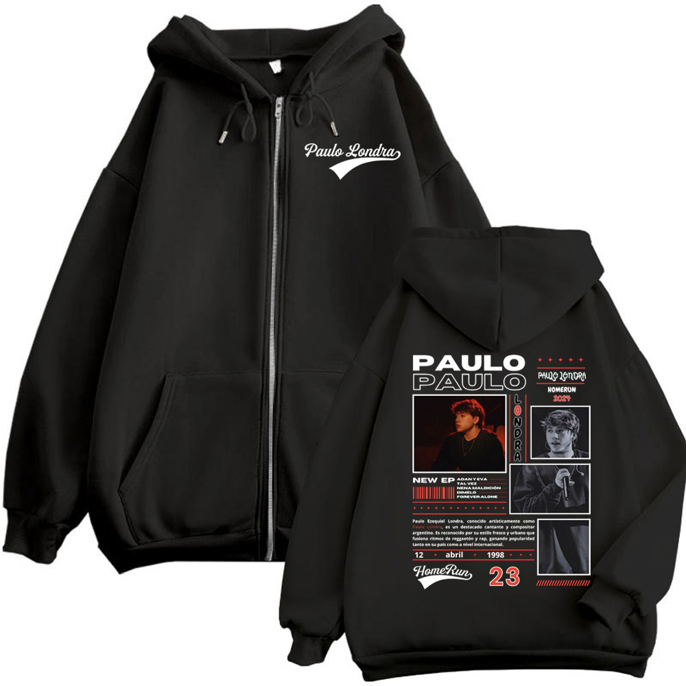 Рэпер Paulo Londra Homerun Alb – обзор и цена Mens Fashion Zip Up Hoodies
