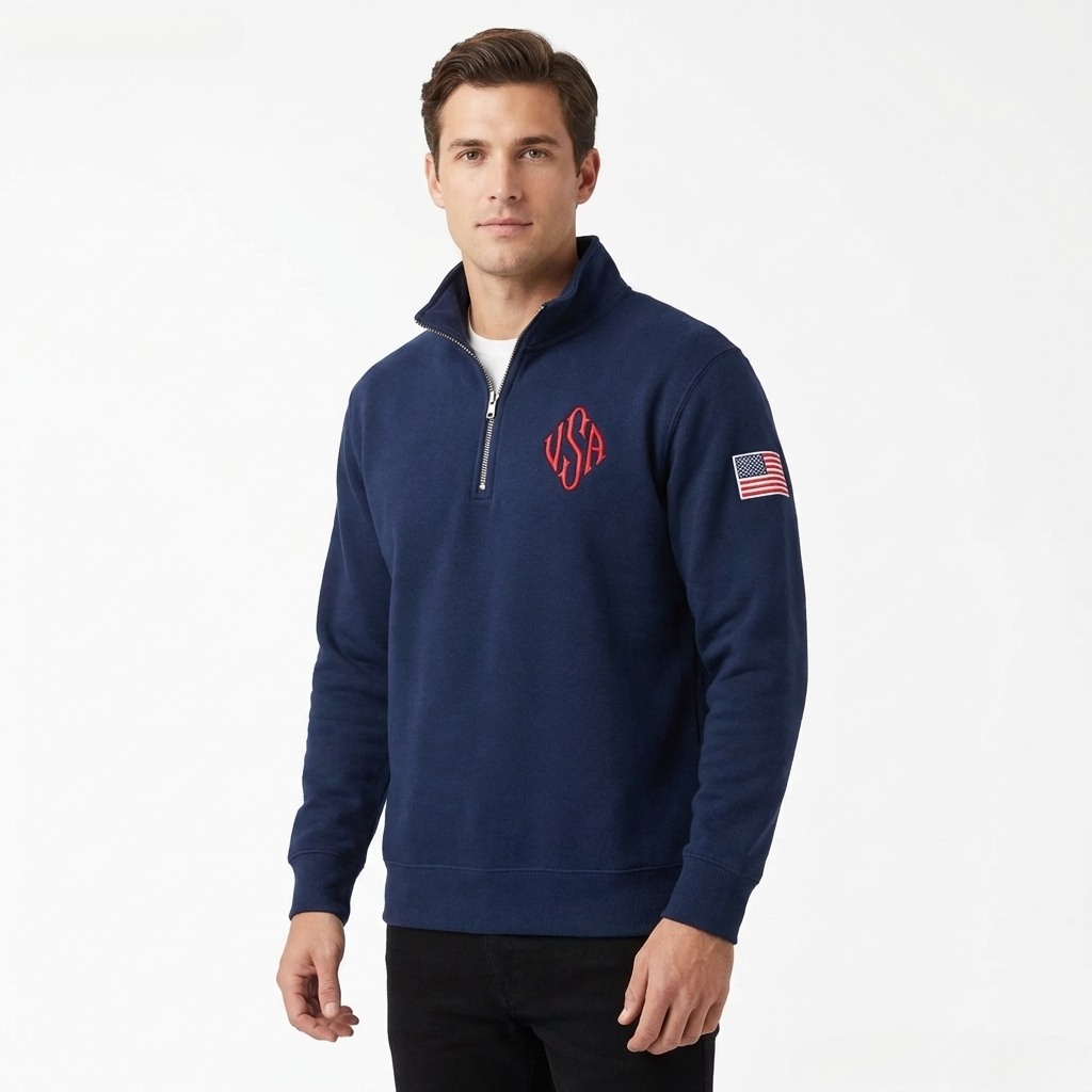 Толстовка на молнии до середин – обзор и цена Mens Fashion Quarter Zip