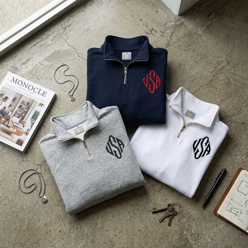 Толстовка на молнии до середин – обзор и цена Mens Fashion Quarter Zip