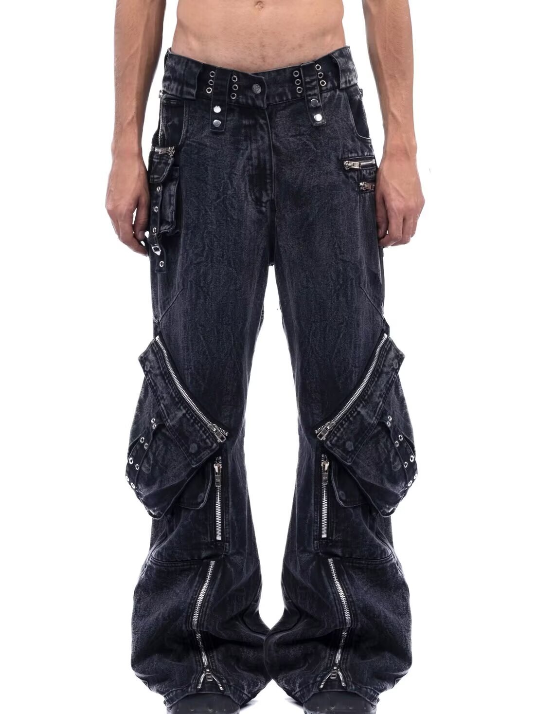 Y2K черные готические панк-мол – обзор и цена Men'S Fashion With Baggy Jeans