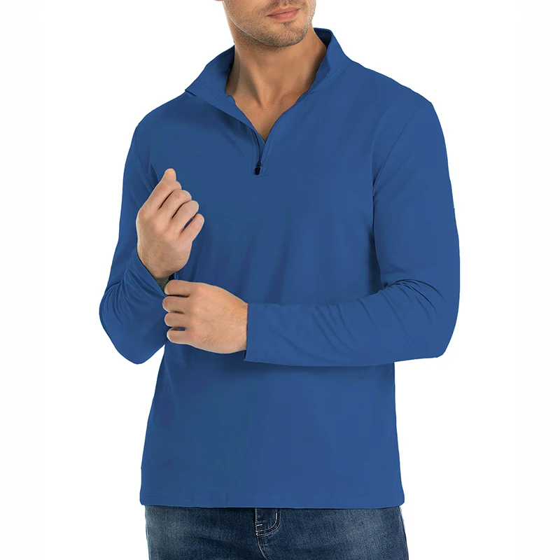 Мужская рубашка с длинным рука – обзор и цена Mens Fashion Quarter Zip