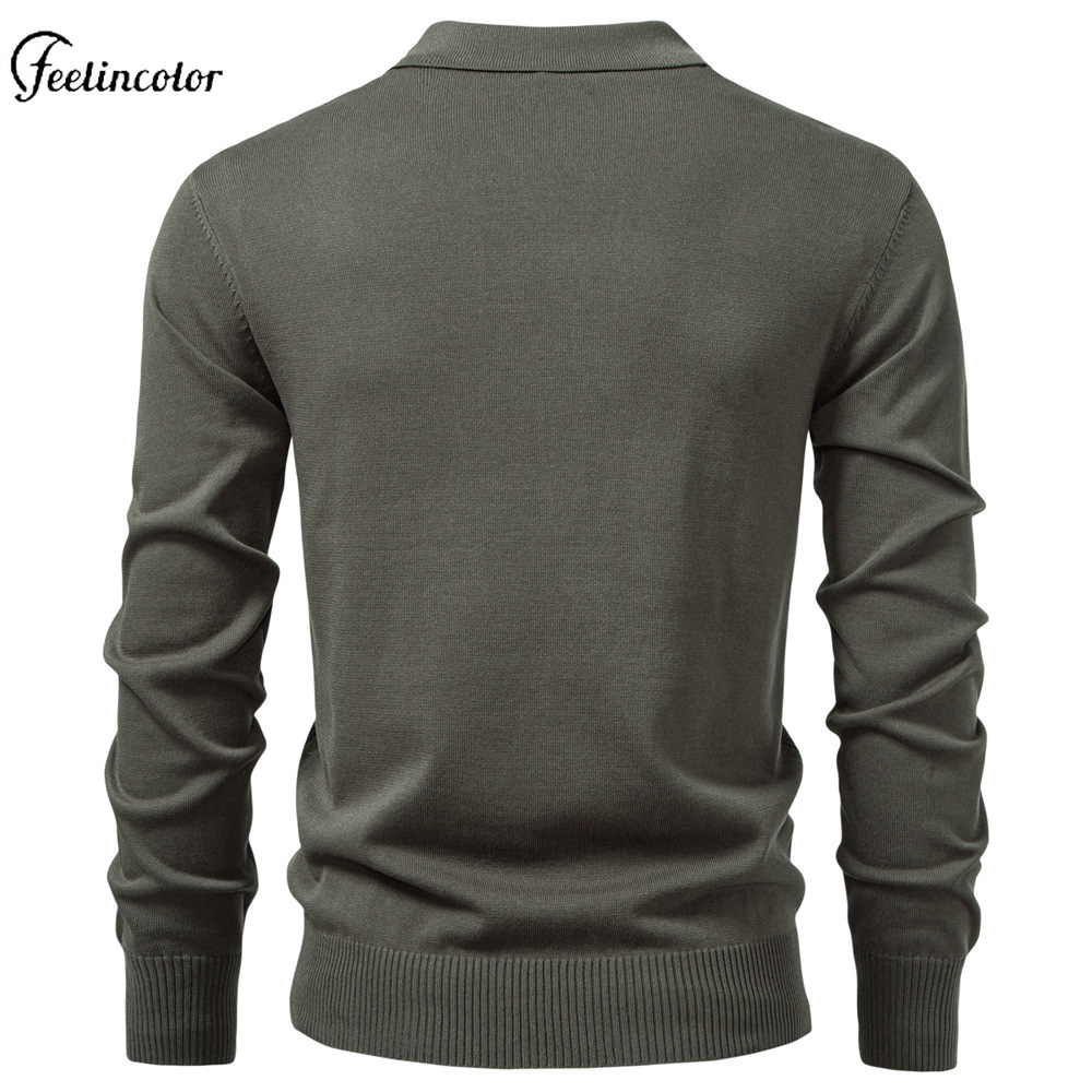 Оливково-зеленая мужская рубаш – обзор и цена Mens Fashion Quarter Zip