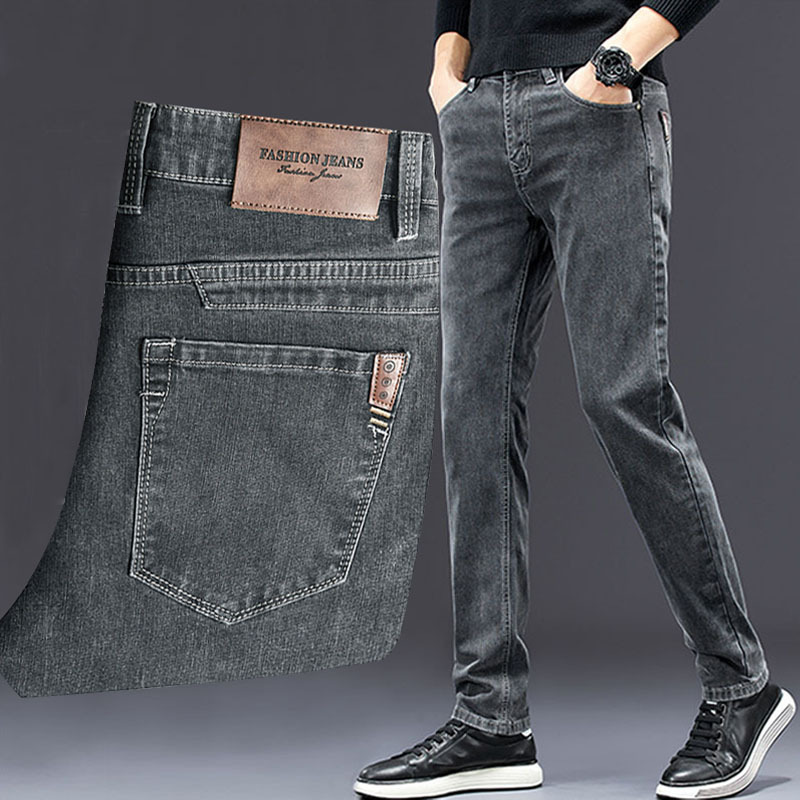 Мужские облегающие джинсы, Нов – обзор и цена Men'S Fashion Grey Jeans