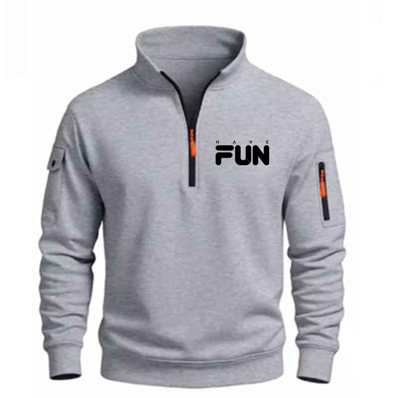 Мужская толстовка с четвертью  – обзор и цена Mens Fashion Quarter Zip