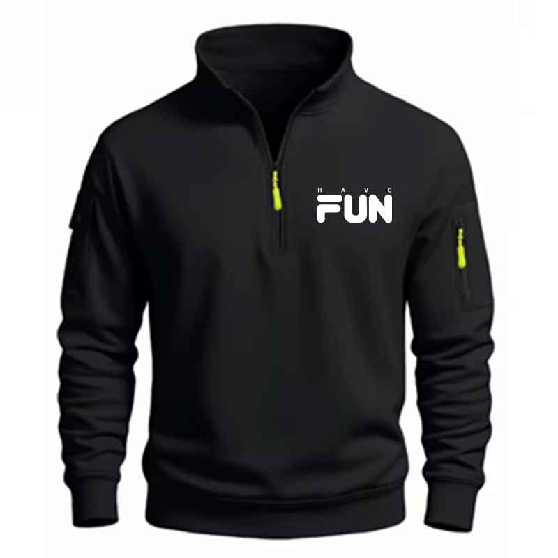 Мужская толстовка с четвертью  – обзор и цена Mens Fashion Quarter Zip