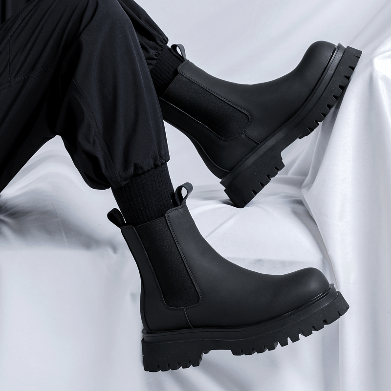 Мужские черные высокие ботинки – обзор и цена Chelsea Boots Men